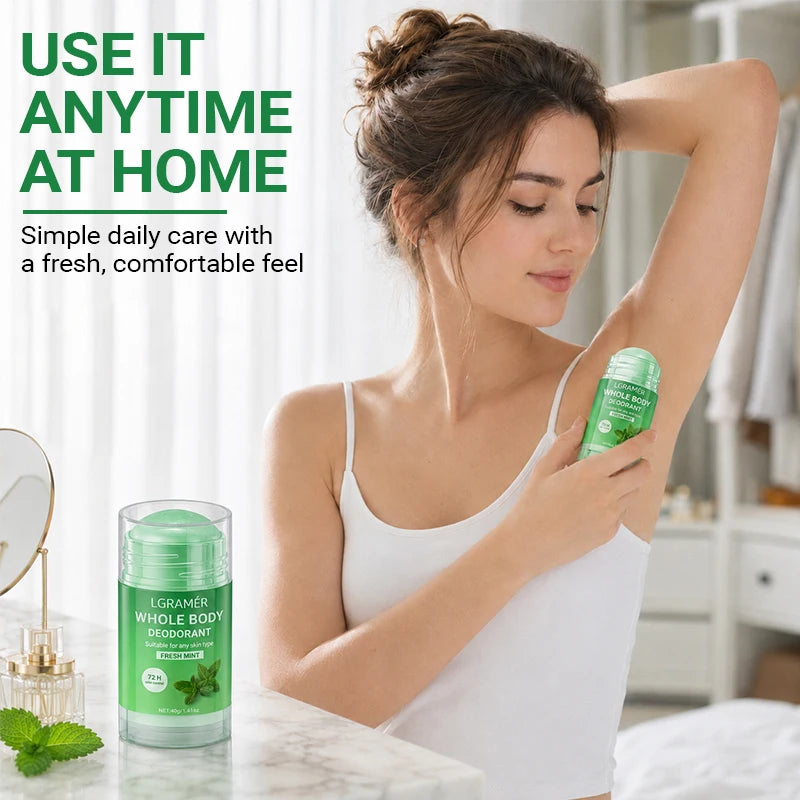 Mint Fragrance Underarm Antiperspirant Deodorant Stick Portable Body Odor Remover Lasting Armpit Anti Sweaty Stick For Women Men