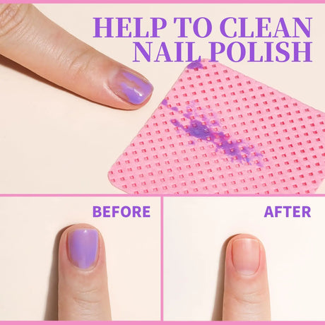 LINMANDA 200Pcs Lint Free Nail Cleaning Wipes Nail Cleaning Pads Gel Nail Cleaning Wipes Suitable for Home or Nail Salon Use