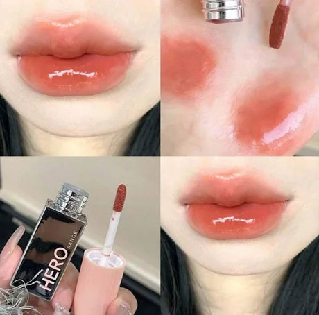 Herorange Glossy Lip Gloss Hydrating Non-Sticky Multi Shades for Beginners Daily & Gift Use