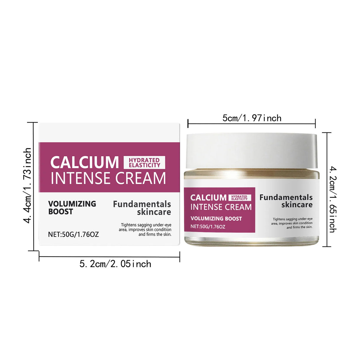Calcium Intense Cream Tighten Skin Elasticity Enhance Moisturizing Facial Firming Improve Skin Sagging Nourishing Facial Lifting