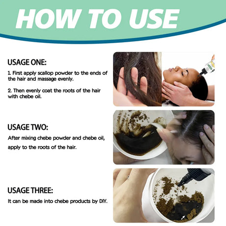GOIPLE Chebe Hair Care Products Deep Nourish & Moisturize Conditioner Smoothing Anti-loss Breakage Hair Oil or Butter or Powder