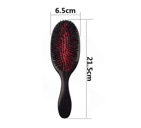1PC Oval Boar Bristle & Nylon Hair Comb Mini Anti-static Hair Scalp Massage Comb Hairbrush Salon Hair Care Brush Styling Tool
