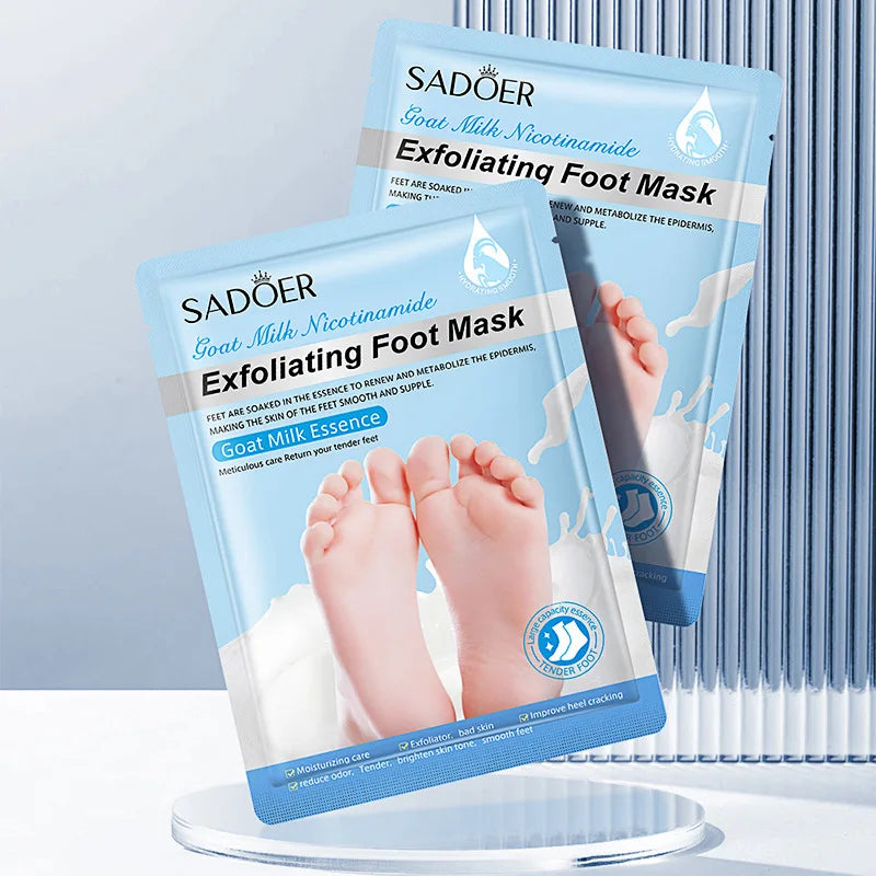 SADOER Exfoliating Feet Mask Exfoliating Foot Peel Mask Socks Pedicure Peeling Dead Skin Remover Feet Mask Peel Moisturizing