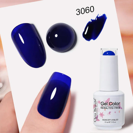 Clou Beaute Grey Color Nail Gel Polish Full Coverage Nail Polish Dark Red Gel Lacquer Varnish Vernis Semi Permanent Nail Art