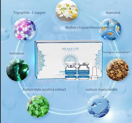 High Purity 98% Blue Copper Peptide Essence Facial Anti-Aging Repair Polypeptide Active Hyaluronic acid Moisturizing Skin Care
