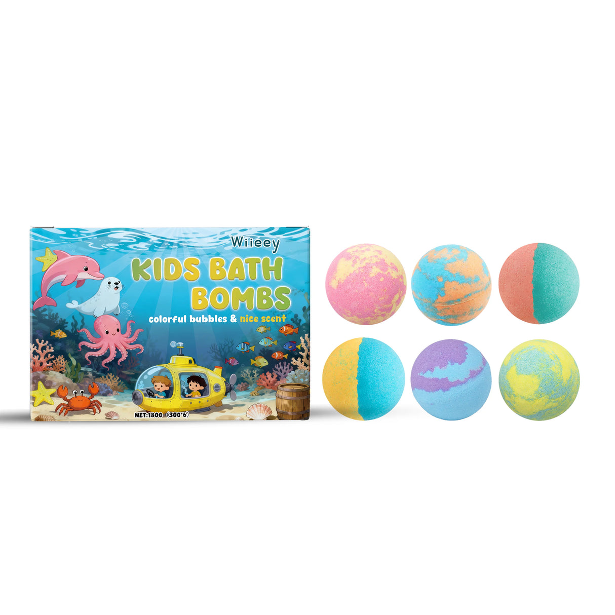 12pcs Organic Bath Bombs Set with Surprise Toys Inside Essential Oi Moisturizing Skin Care Relaxing Bathtime Gift for Boys Girls