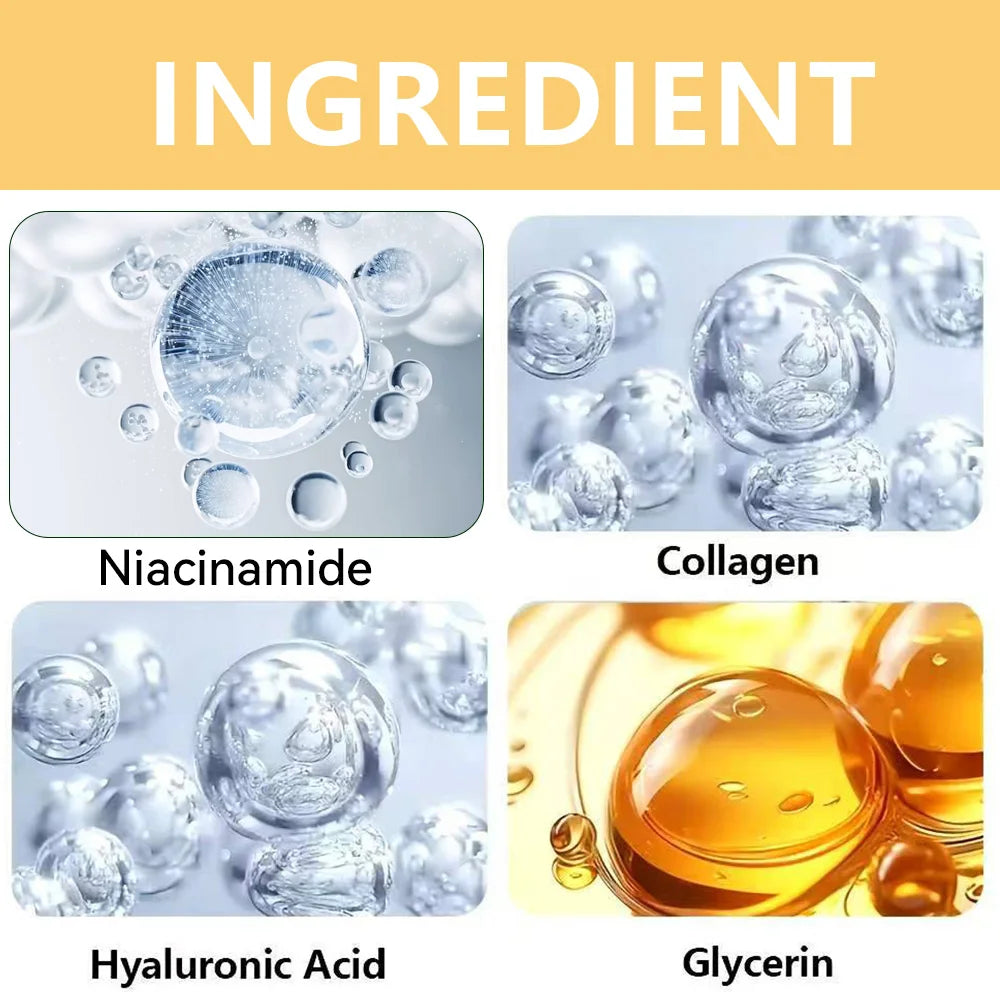 SEYHZE 8in1 Hydrating Facial Serum & Tightening Cream Set 2pcs Skincare Kit with Niacinamide Collagen Ceramides Aloe + Snow Aloe