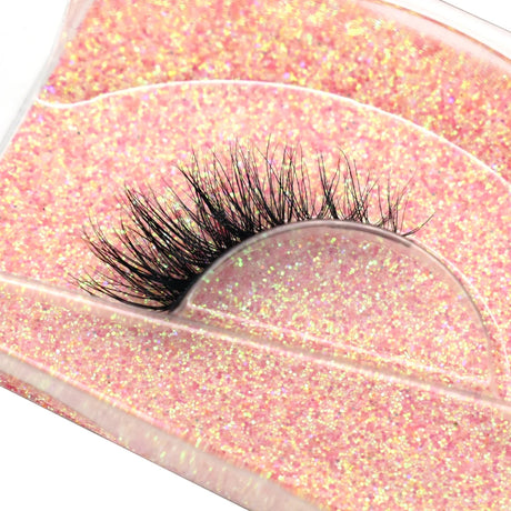 Half Lashes Mink Eyelashes Fluffy Soft False Eyelashes Wispy Cross Mink Eye Lashes Natural Short Mink Eyelash Extension Makeup