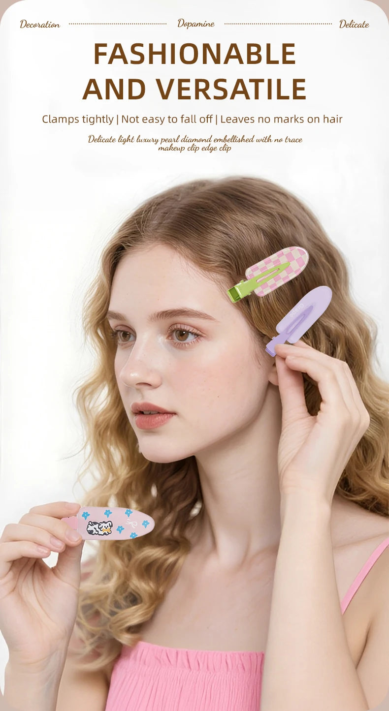 10pcs Candy Color Fruit Hair Bang Clip Summer Hairpin No Crease Hair Side Clamp For Girls Beauty Styling Accessories Set