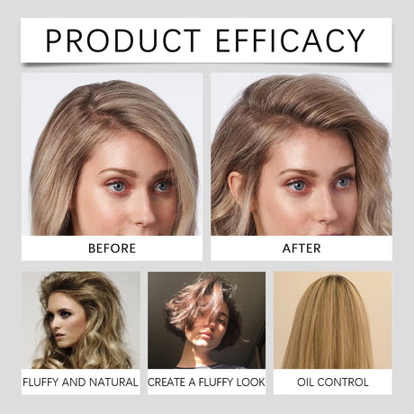 Dry Shampoo Spray Instant Volume Boost Oil Control No Water Needed Portable Clean Hair Fluffy and Shiny Hair Care Shampoo Spray