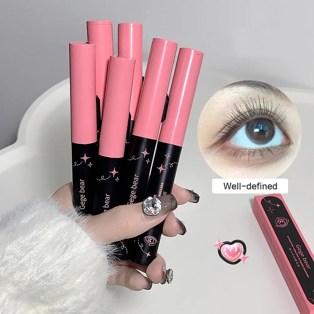 Double-ended Charming Long Mascara Gegebear Natural Curling Long-lasting Waterproof and Sweat-proof Eyelash Primer
