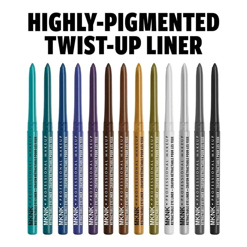 1Pc Waterproof Black Eyeliner Pencils Smudge-Proof Long-Lasting Eye Makeup Perfect For Fashion Look