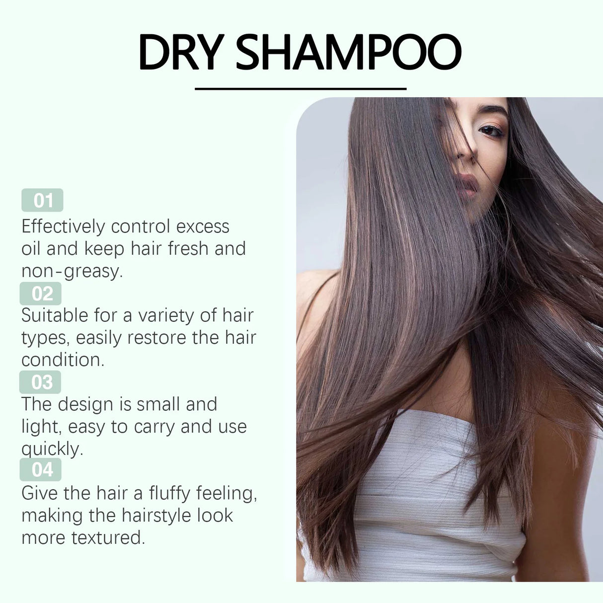 Dry Shampoo Spray Control Oil Absorbing Volumizing Air Fluffy Root Lifting Refreshing Moisturizing Travel No White Beauty Health