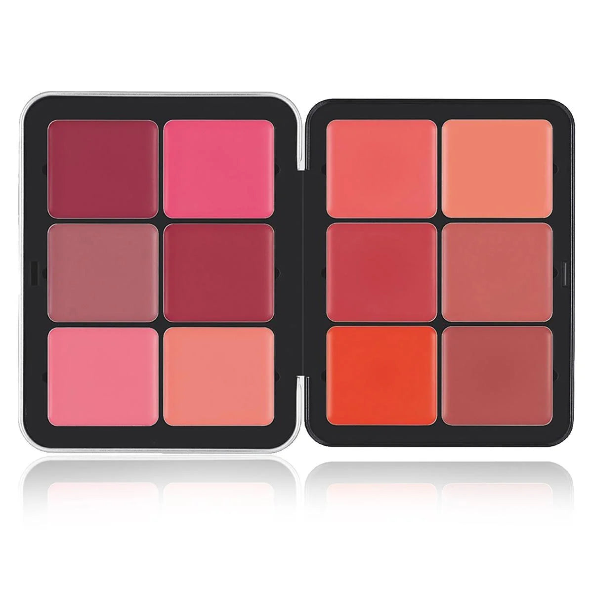 Cream Blush Contour Concealer Palette, 12 Shades Multi-Use Cream Makeup Palette for Face, Blendable Matte Cream Bronzer Highlighter Blush Pigment, Long Lasting Cream Foundation Camo Palette for Cheek,