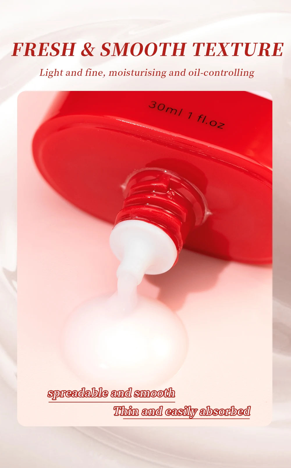QIBEST Liquid Foundation Cream 30ml For Face High Coverage Makeup Base Oil Control Liquid Pie Foundation Primer Face Makeup New
