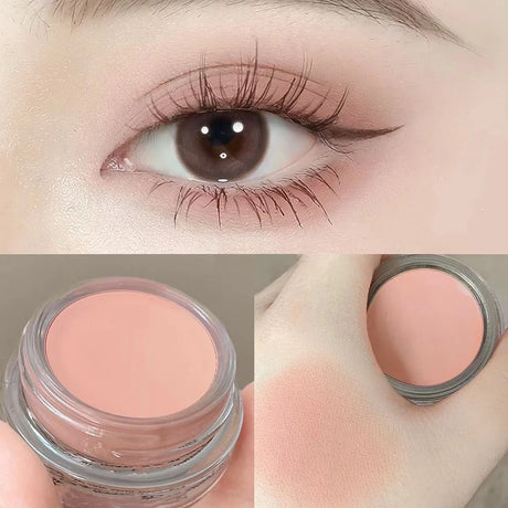 Matte Purple Peach Pink Eyeshadow Cream Blush Face Contour Waterproof Lasting Concealer Nude Brown Eyeshadow Primer Base Makeup