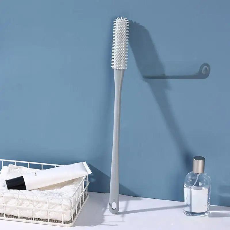 Long Handled Toe Gaps Cleaning Brush Super Soft Silicone Foot Scrubber Exfoliating Brush Foot Wash Brush For Shower