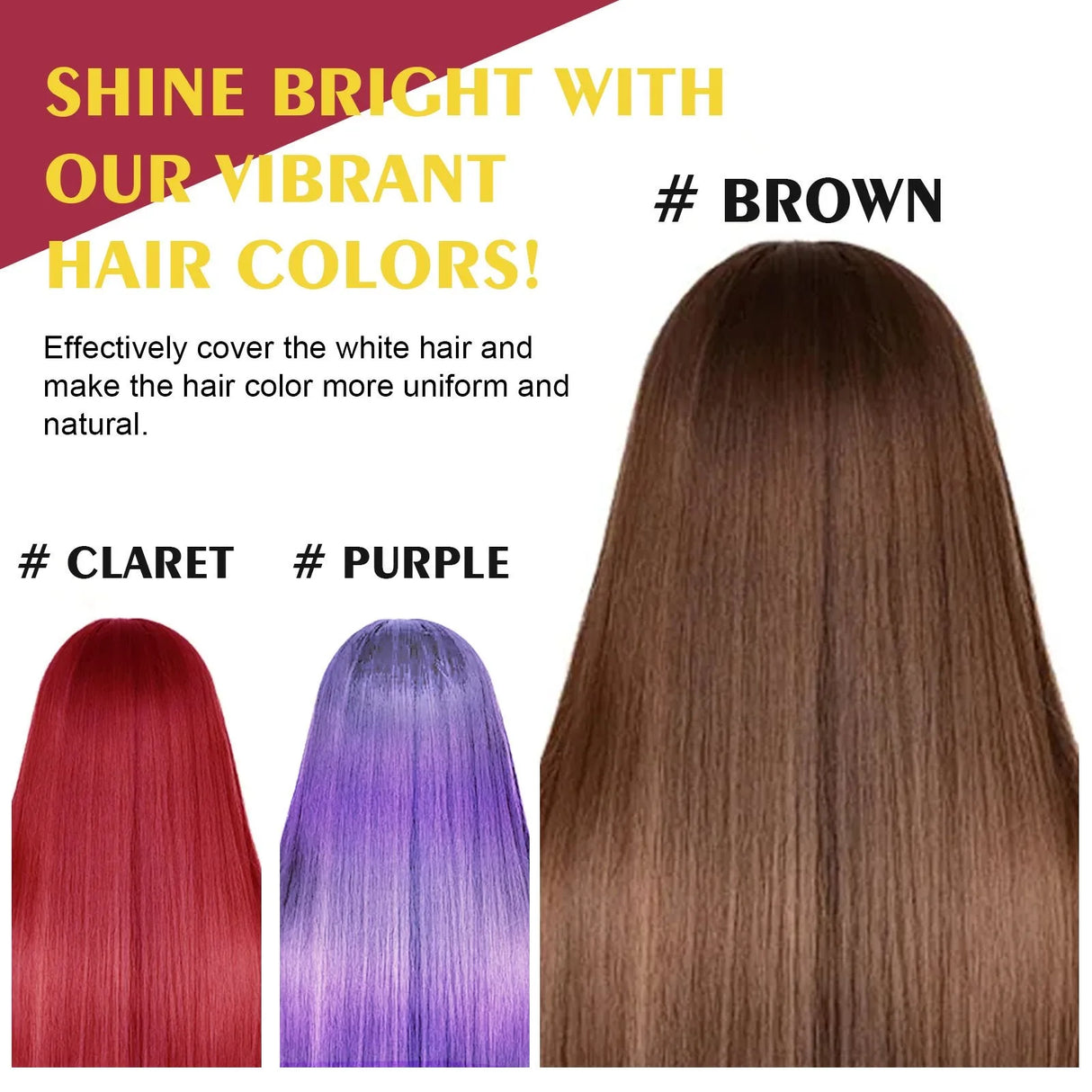 EELHOE Hair Dye Shampoo Nova Hair Instant Dye Shampoo Men Women Quick Easy Safe Hair Color Gray Hair Coverage Nourish Scalp