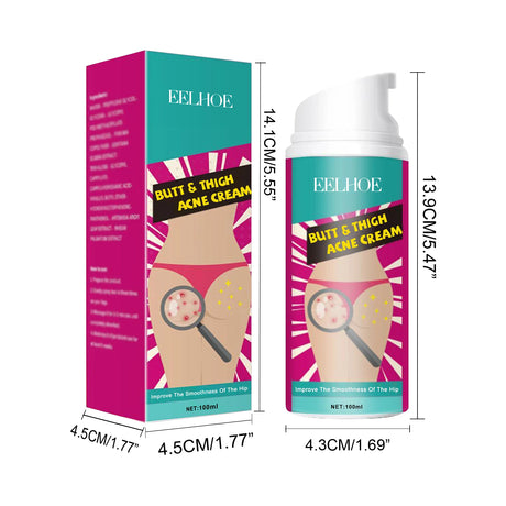 Butt Thigh Acne Cream Remove Pimples Moisturizing Clarifying Brightening Smoothing Skin Care Thigh Acne Removal Cream