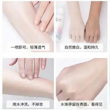 200ml 2bottles Whitening Concealer Sunscreen Isolation Spray Waterproof V7 Hydration Moisturizing Body Foundation