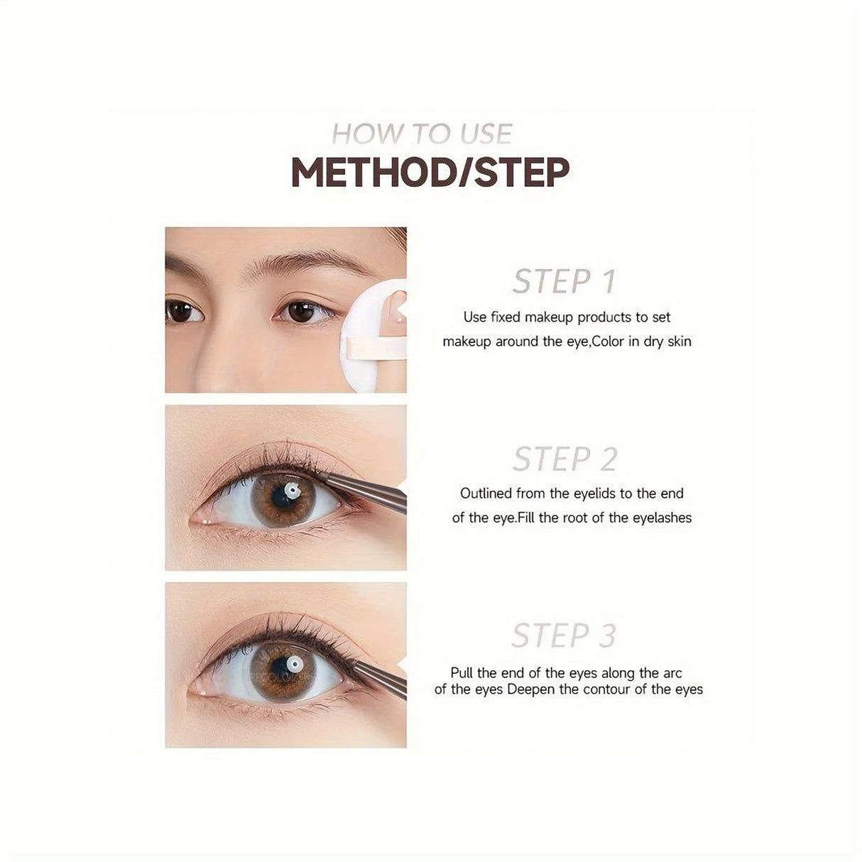 10PCS Waterproof Eyeliner Gel Pencil, Brown Eyelid Pen, Soft Easy Wearing High Pigmented Matte Finish Eyeliner Pen, Long Lasting