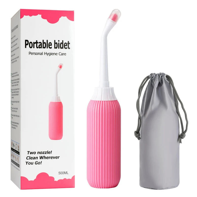 500ml Portable Bidet Spray Handheld Travel Bidet for Pregnant Women Baby Cleansing Water Washer Bottle Baby Showers Mom Bottle