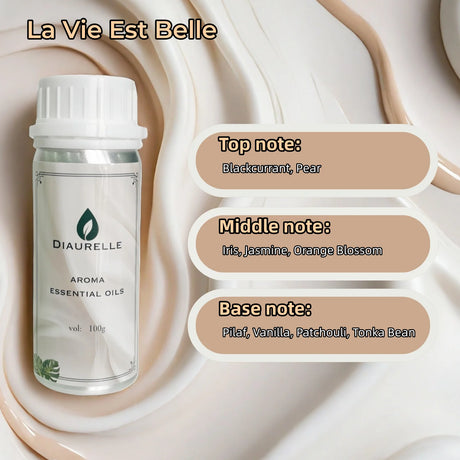 DIAURELLE 100mL Aroma Diffuser Essential Oils 8-Times Concentrated Essence Perfume Flavoring Home Fragrance Air Freshener