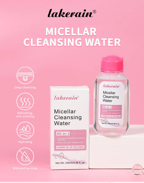 100ml Garnier Micellar Water Hydrating Facial Cleanser Deep Makeup Remover Cleaning Water Refresh Hydrate Cleansing Skin