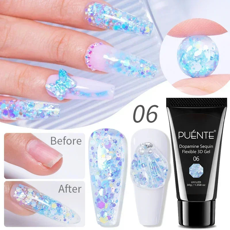 PUENTE 7.5ML Nude Shade Moonlight Cat Magnetic Gel Nail Polish Ultra-Bright Cat Eye Soak Off UV Semi-Permanent Varnish Manicure