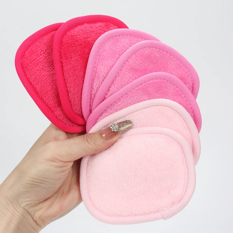 810 Makeup Remover Wipes Gradient 7Pcs, Machine Washable, Reusable Makeup Remover Tools for All Skin Types