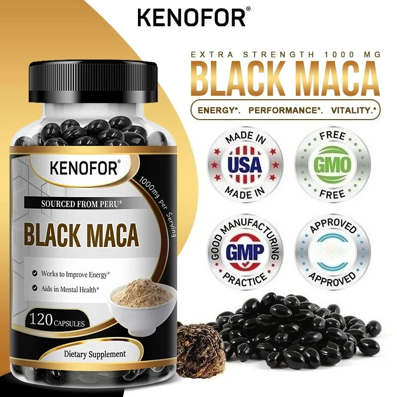 Best Maca for Men and Women Relieves Fatigue Anxiety, Increases Vitality, Improves Stamina and Immunity