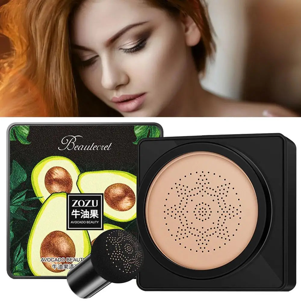 Air Cushion CC Cream Avocado CC Cream Foundation Long Lasting Matte Concealer Moisturizing BB Cream Makeup For Women & Girls
