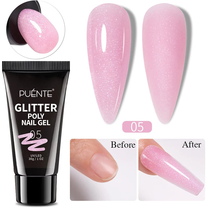 PUENTE 7.5ML Nude Shade Moonlight Cat Magnetic Gel Nail Polish Ultra-Bright Cat Eye Soak Off UV Semi-Permanent Varnish Manicure