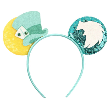 Newest Festival Party Cosplay Mouse Ears Headband 3.3" Ears Glitter Hairband Without Bow For Boys DIY Cartoon Hair Accessories