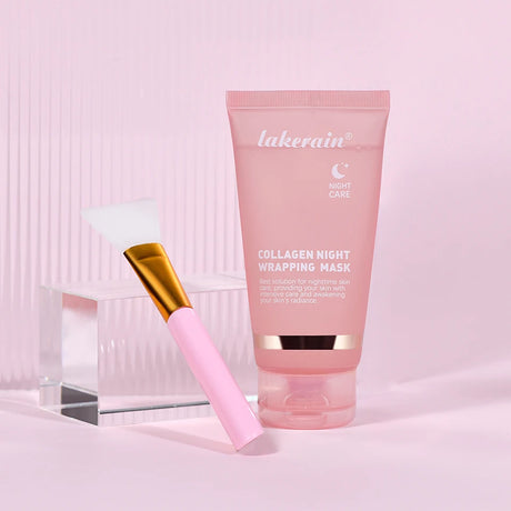 Collagen Overnight Wrapping Peel Off Facial Mask Set Korean Collagen Night Wrapping Mask Deeply Hydrates Night Care Mask Cream
