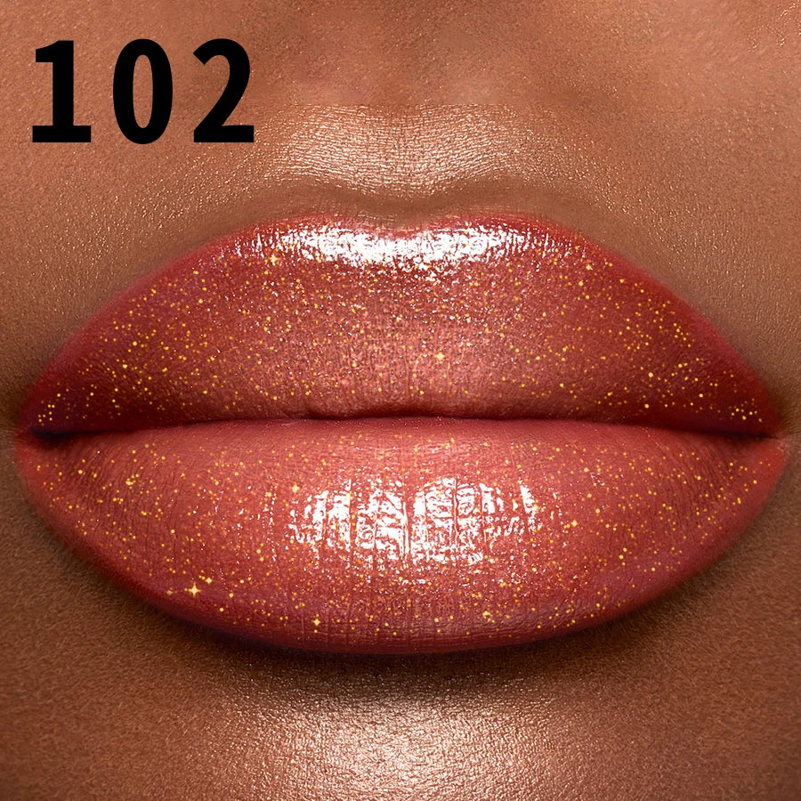 Moisturizing, Plump and Sparkling Lip Gloss, Water-Glossy Mirror Lip Glaze, Glitter Lip Makeup for Women Lip Oil Cosmetics Gifts