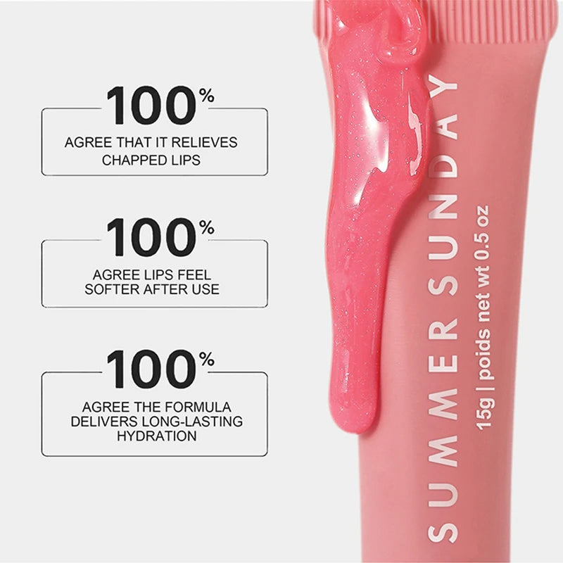 Summer Lip Moisturizing Lip Balm Care 15ml Lip Balm Smoothing Lip Lines Lasting Nourishment For Women Daily Care Makeup Lipcare
