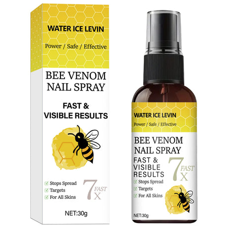 Bee Venom Nail Spray - Fast Visible Results, Stops Spread & Strengthens Nails with Hyaluronic Acid, Safe for All Skins