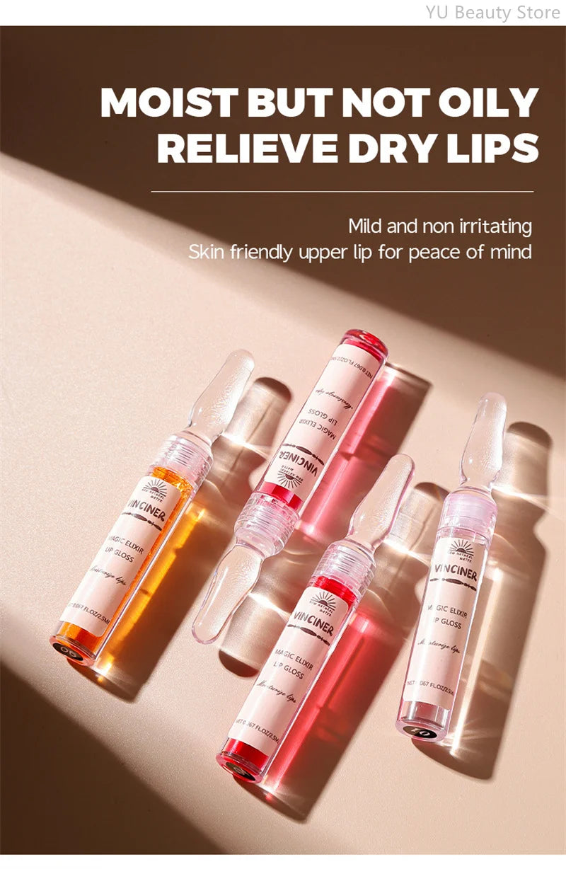 6 Colors Lip Plumping Gloss Instant Lip Plumper Extreme Volume Serum Oil Moisturizing Sexy Plump Lips Korean Makeup Products