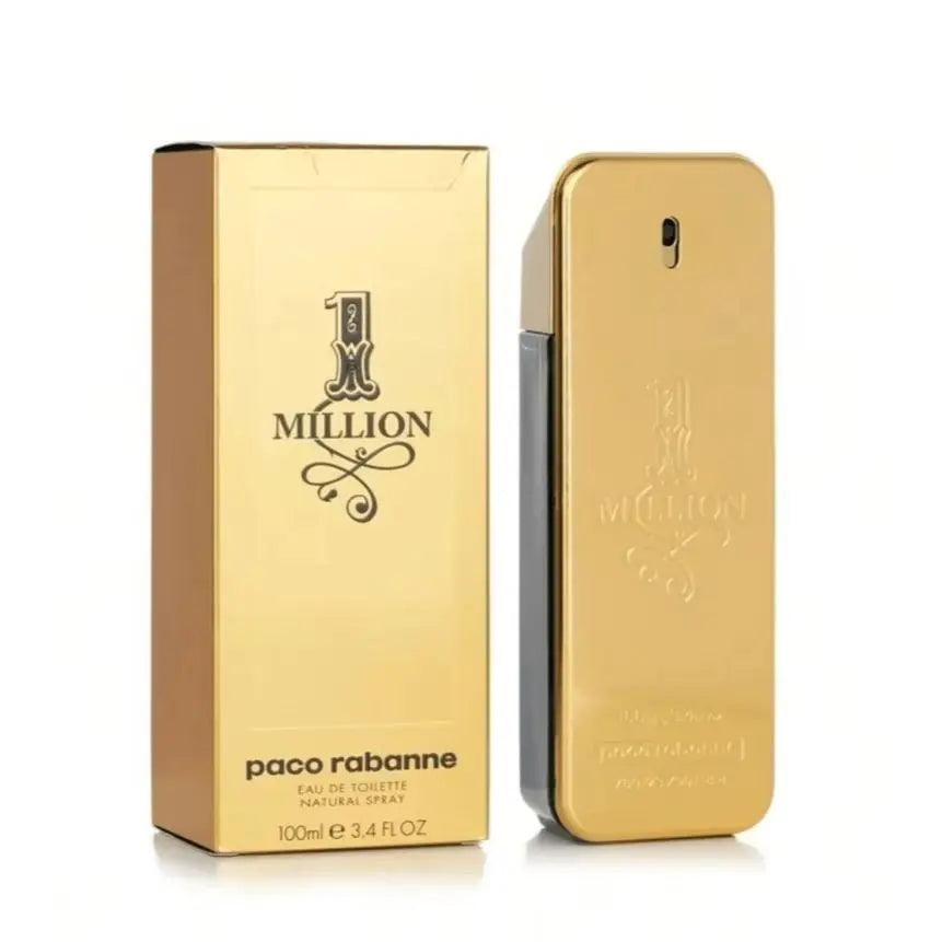 Paco Rabanne 1 Million Men Perfume EDT 100ml Luxury Spicy Woody Scent Iconic Gold Rectangle Bottle Male Cologne Spray Gift Packaging