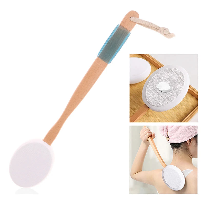 New Multi-Function Lotion Sunscreen Ointment Applicator Silicone Long Handle Body Cleaner Shower Brush Sunscreen Back Applicator