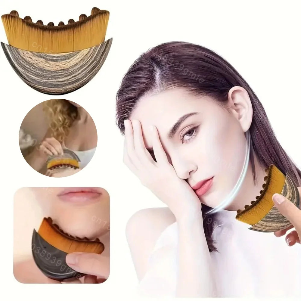 Spa Body Brush for Dry Brushing Lymphatic Drainage Face Massager Dry Skin Blood Circulation Tool for Face And Body Care
