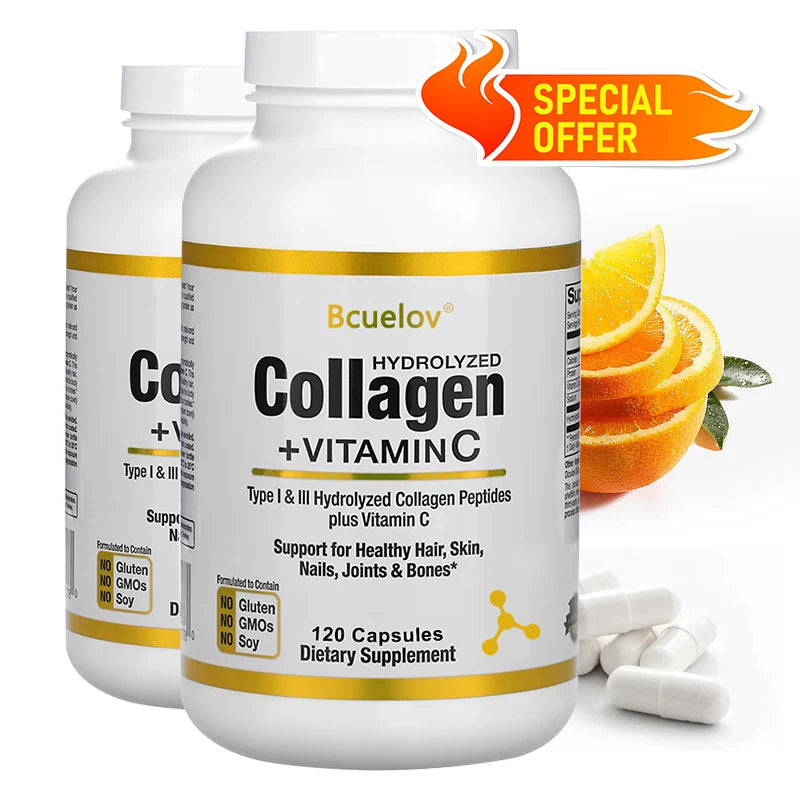 Hydrolyzed Fish Collagen - Marine Collagen, Skin Health, Anti-aging Antioxidant, supports Joint and Bone Health