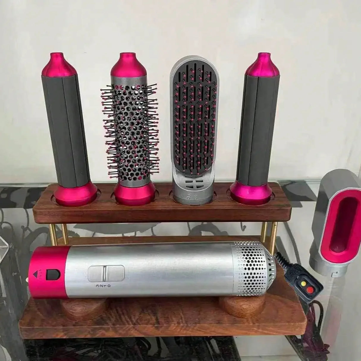 A New Generation Of Upgraded Version Of Strong Suction Five-In-One Hot Air Comb, Multi-Functional Head Changer, Hair Dryer, Straight Curling Iron, Hair Dryer