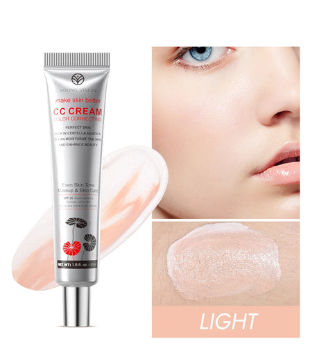 1PC/2PCS 45ml Brightening CC Cream Centella Asiatica Repairing BB Cream Natural Concealing Whitening Foundation Liquid Cosmetics