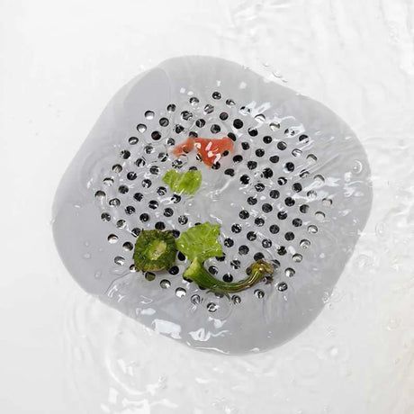 Square Silicone Drain Sticker Bathroom Sewer Hair Filter Drain Cover Household Bathroom Drain Mat