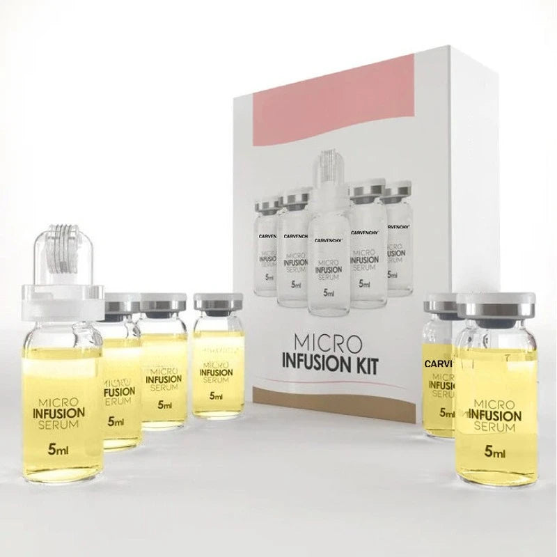 Korean Micro Molecule Anti-Aging Serum Kit Collagen Hyaluronic Acid Anti-Wrinkle Firming Pore Minimizing & Hydrating Daily Care