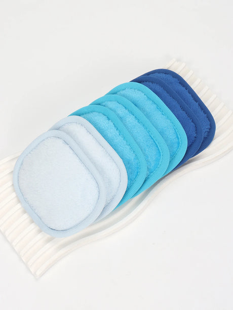 810 Makeup Remover Wipes Gradient 7Pcs, Machine Washable, Reusable Makeup Remover Tools for All Skin Types
