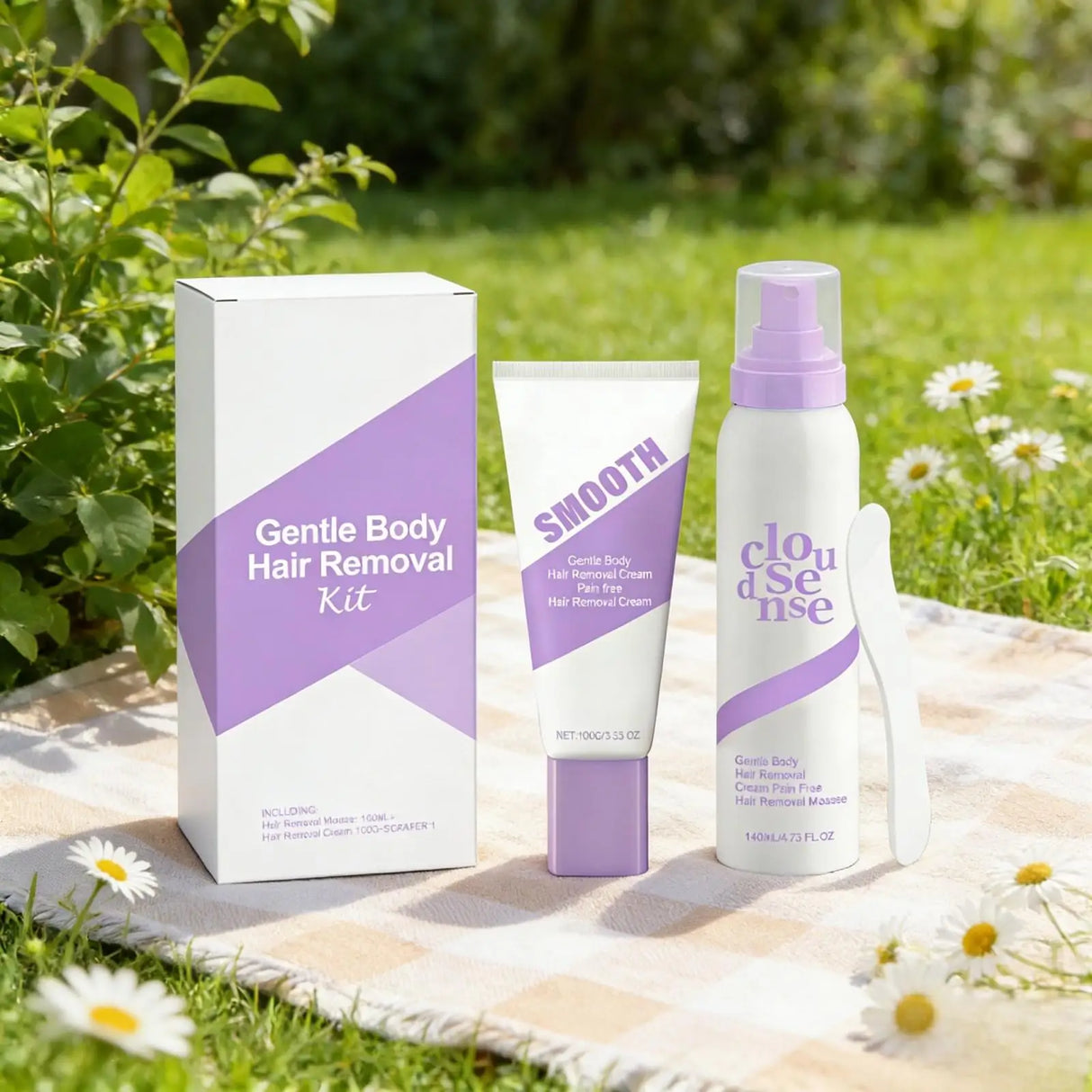 Body Hair Removal Cream Spray Aloe Vera Moisturizing Skin Soothing Hair Growth Inhibitor Shea Butter Hair Removal Mousse 140ml