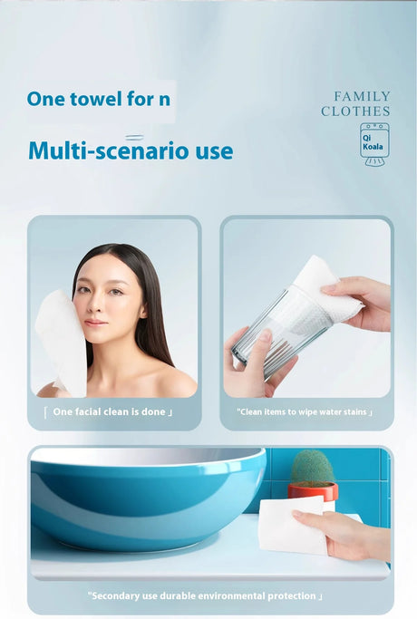 Family Pack 700g Face Wash Towel Hanging Disposable Wall Extraction Cotton Face Wipe Face Wash Towel Soft Makeup Remover Towel